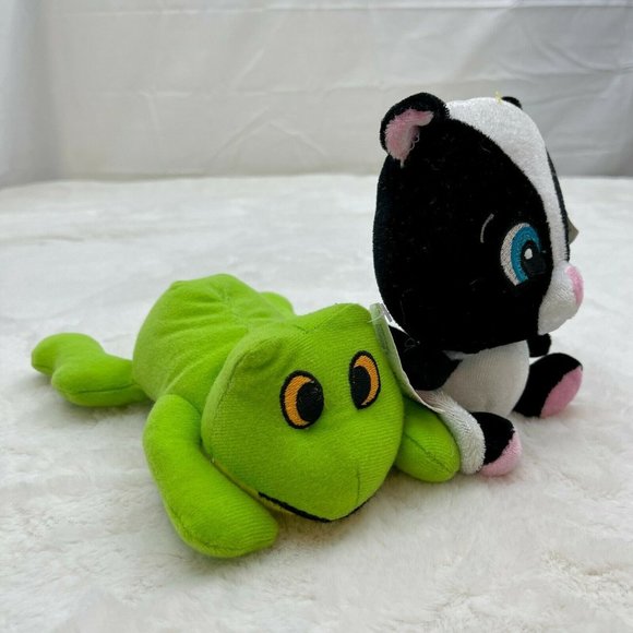 2 Fiesta 7" Plush Stuffed Toys Rose Skunk and Lay Down Floppy Frog - Picture 5 of 12
